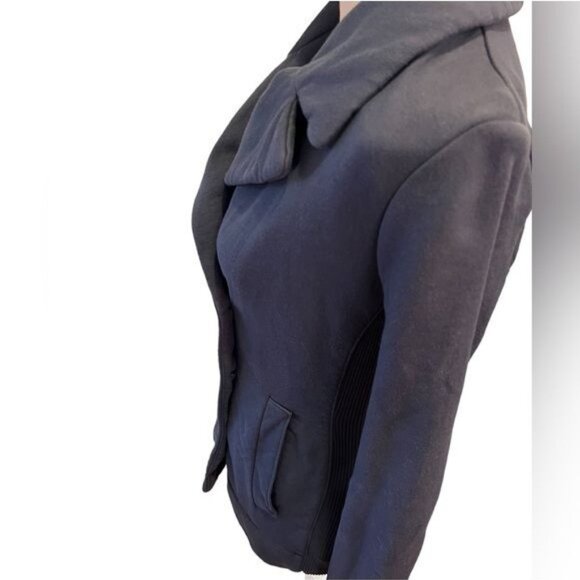 James Perse Blazer Jacket 100% Cotton Double Breasted Gray Size 1 Small - Picture 6 of 11